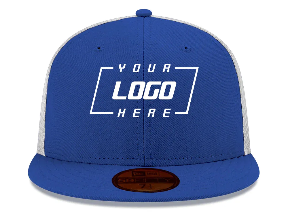 New Era Custom 59FIFTY Trucker - Blue/White