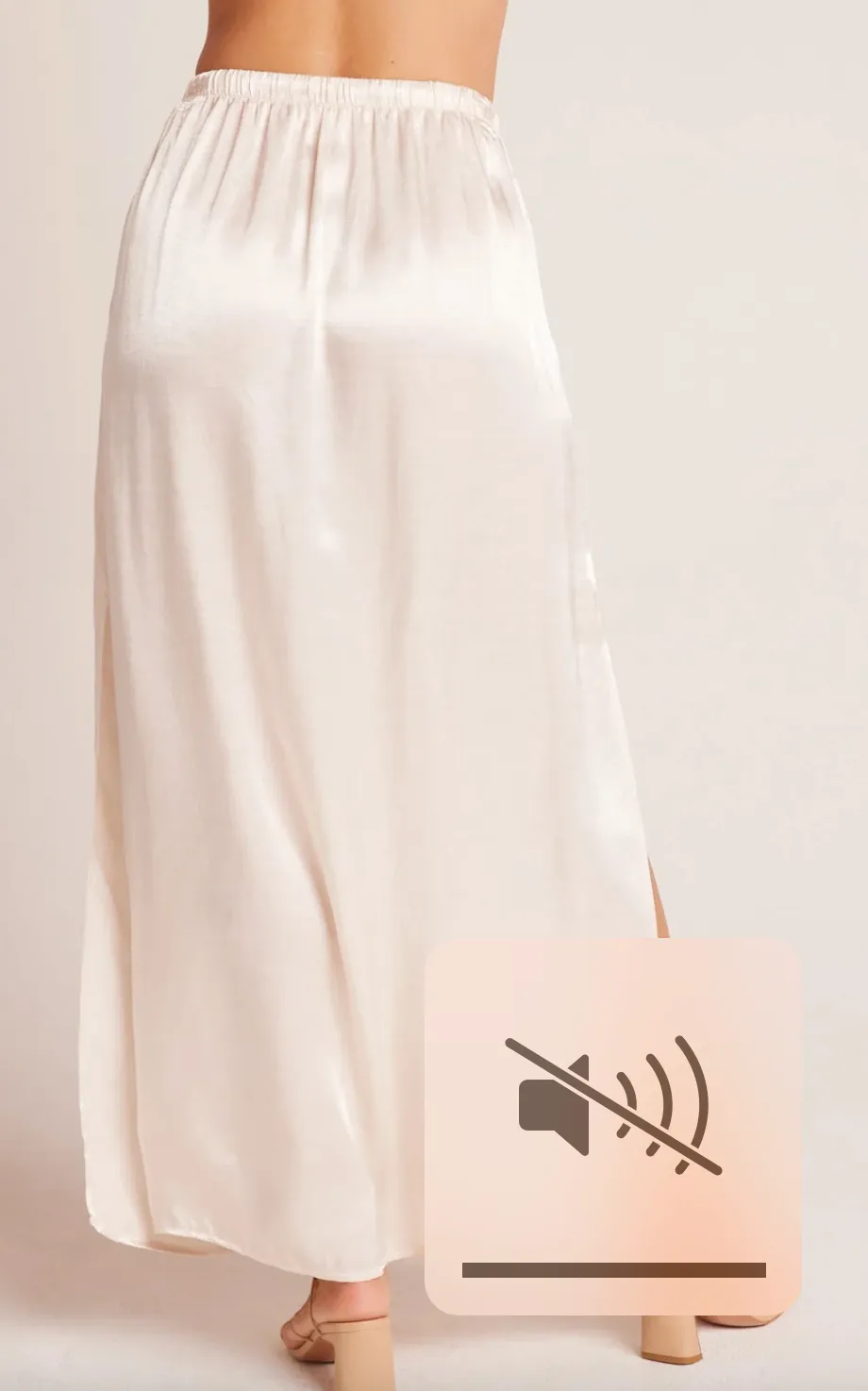 Pleat Front Maxi Skirt