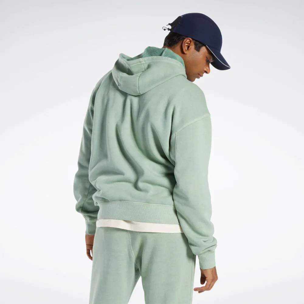 Reebok Apparel Men Classics Natural Dye Hoodie HARGRN