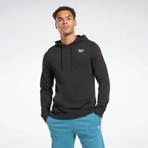 Reebok Apparel Men Reebok Identity French Terry Logo Hoodie BLACK