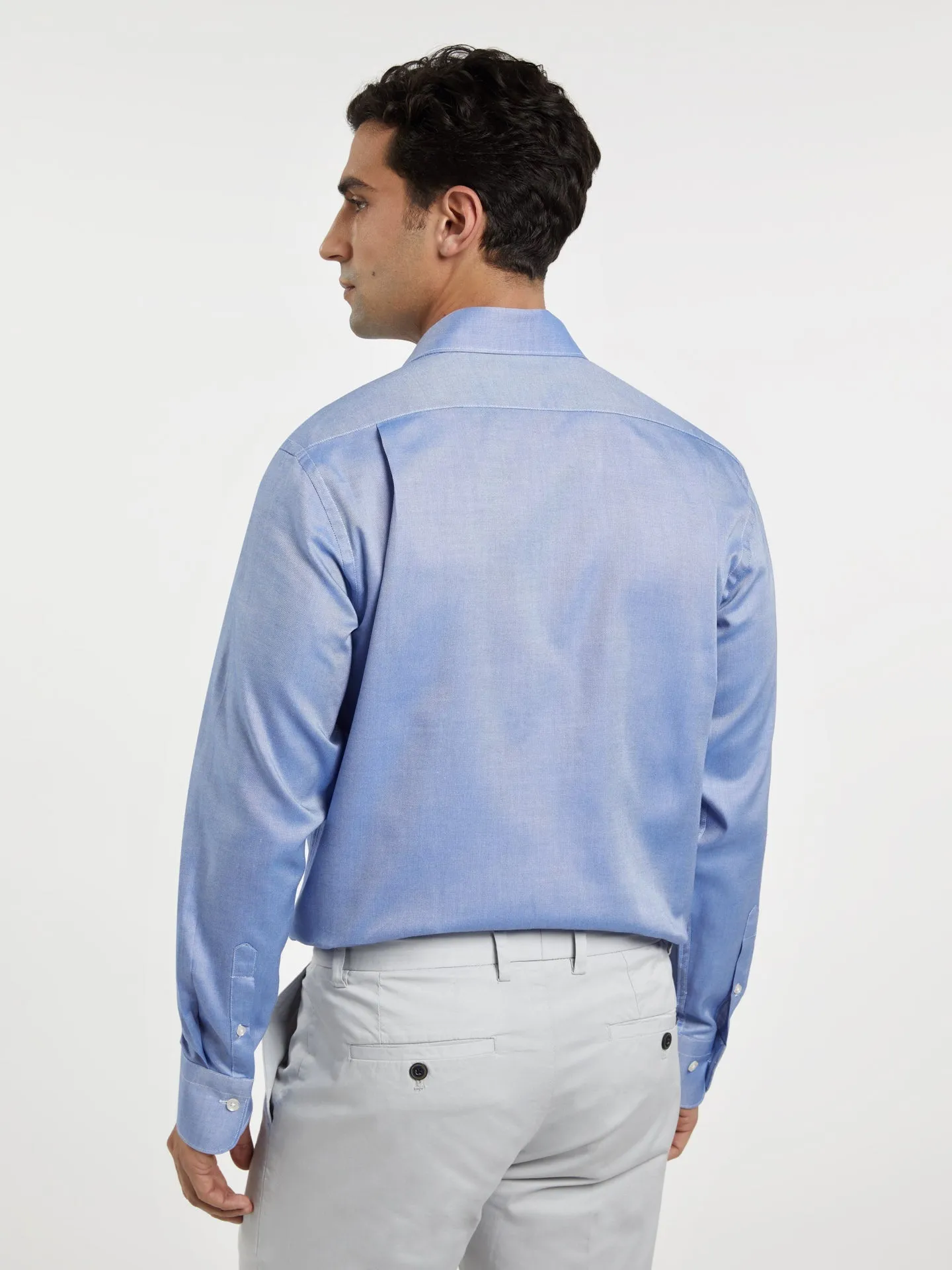 Regular fit business plain oxford formal shirt