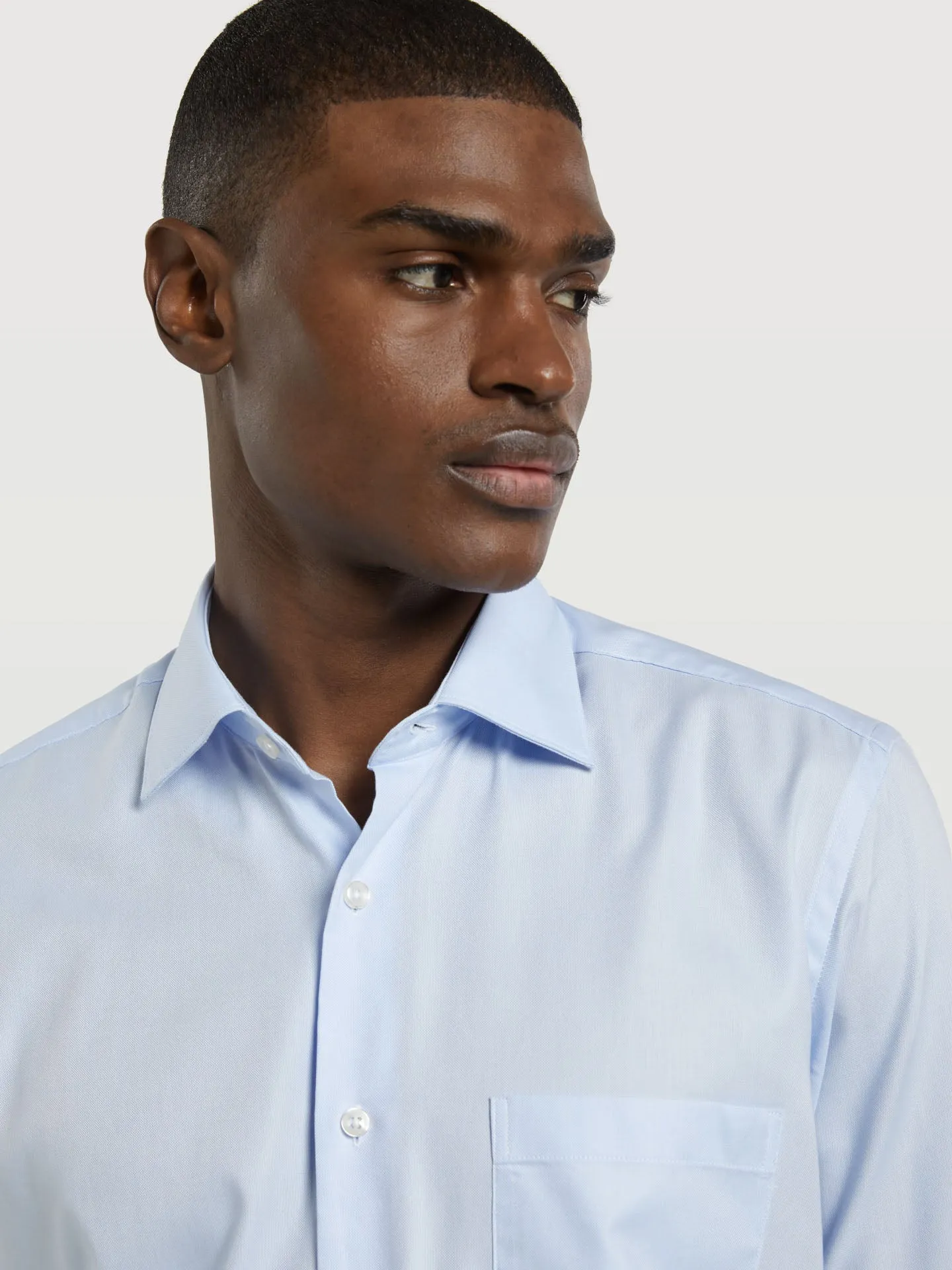 Regular fit business plain oxford formal shirt
