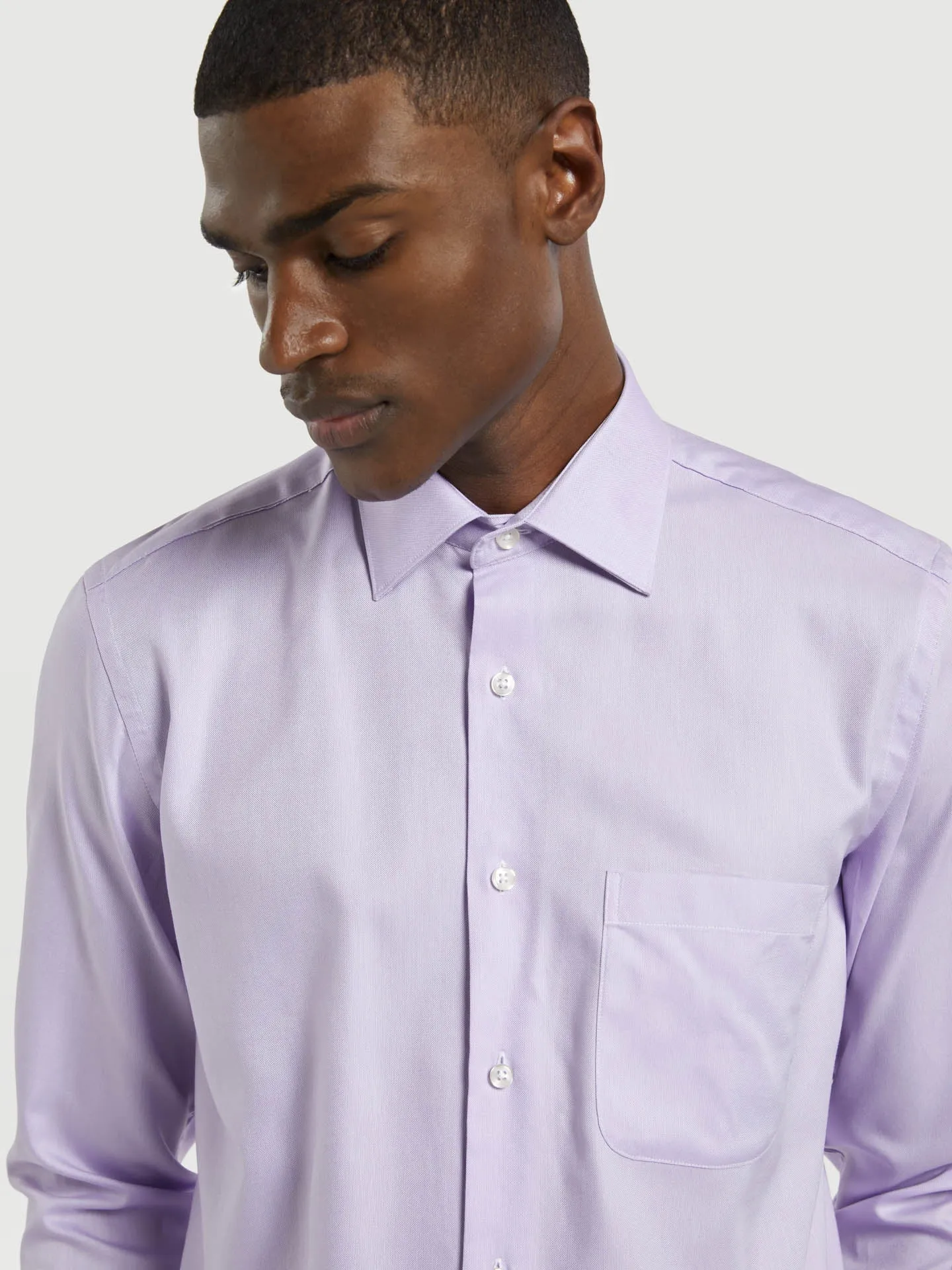 Regular fit business plain oxford formal shirt