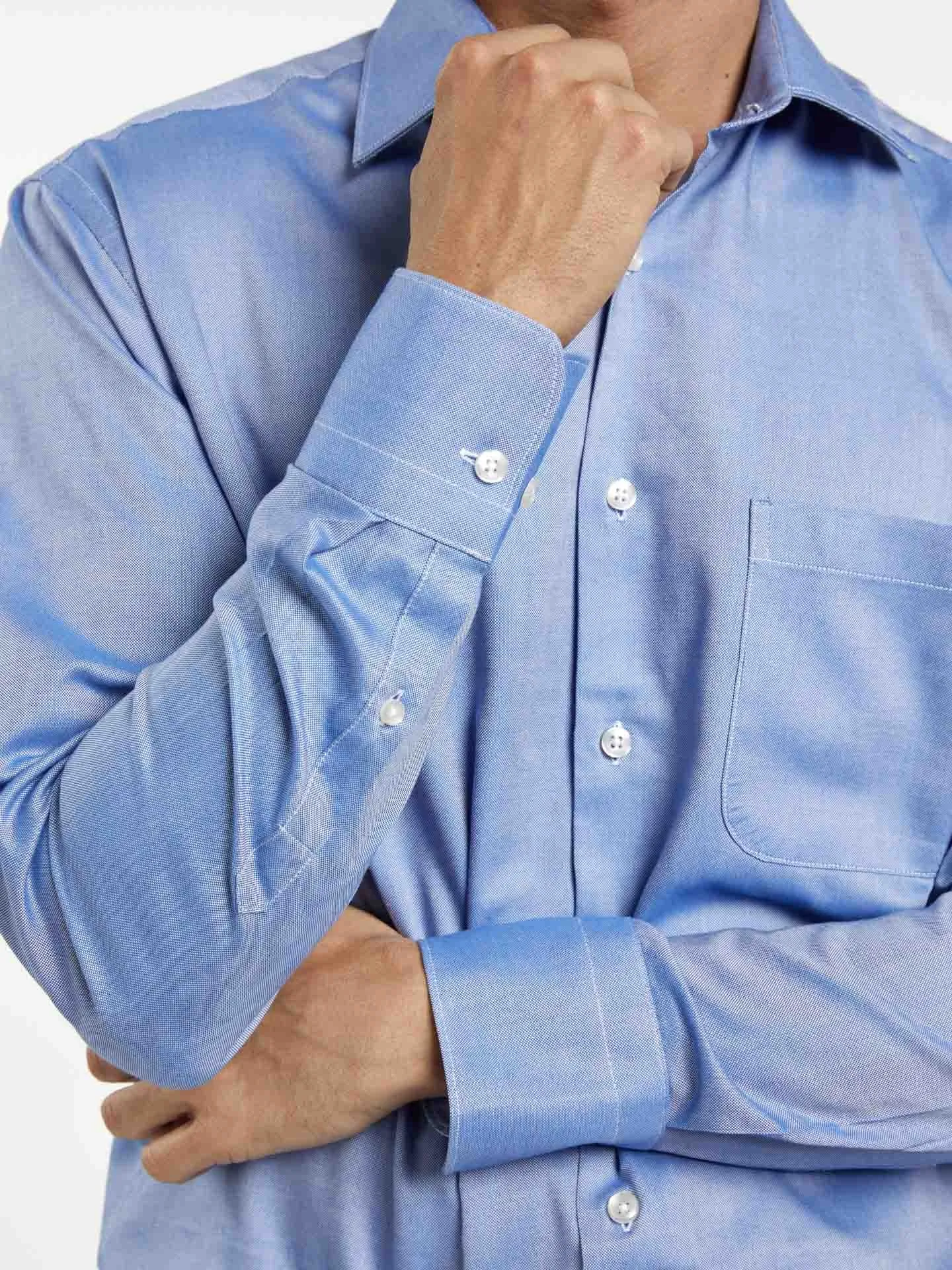 Regular fit business plain oxford formal shirt