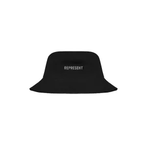 Represent Canvas Bucket Hat Black