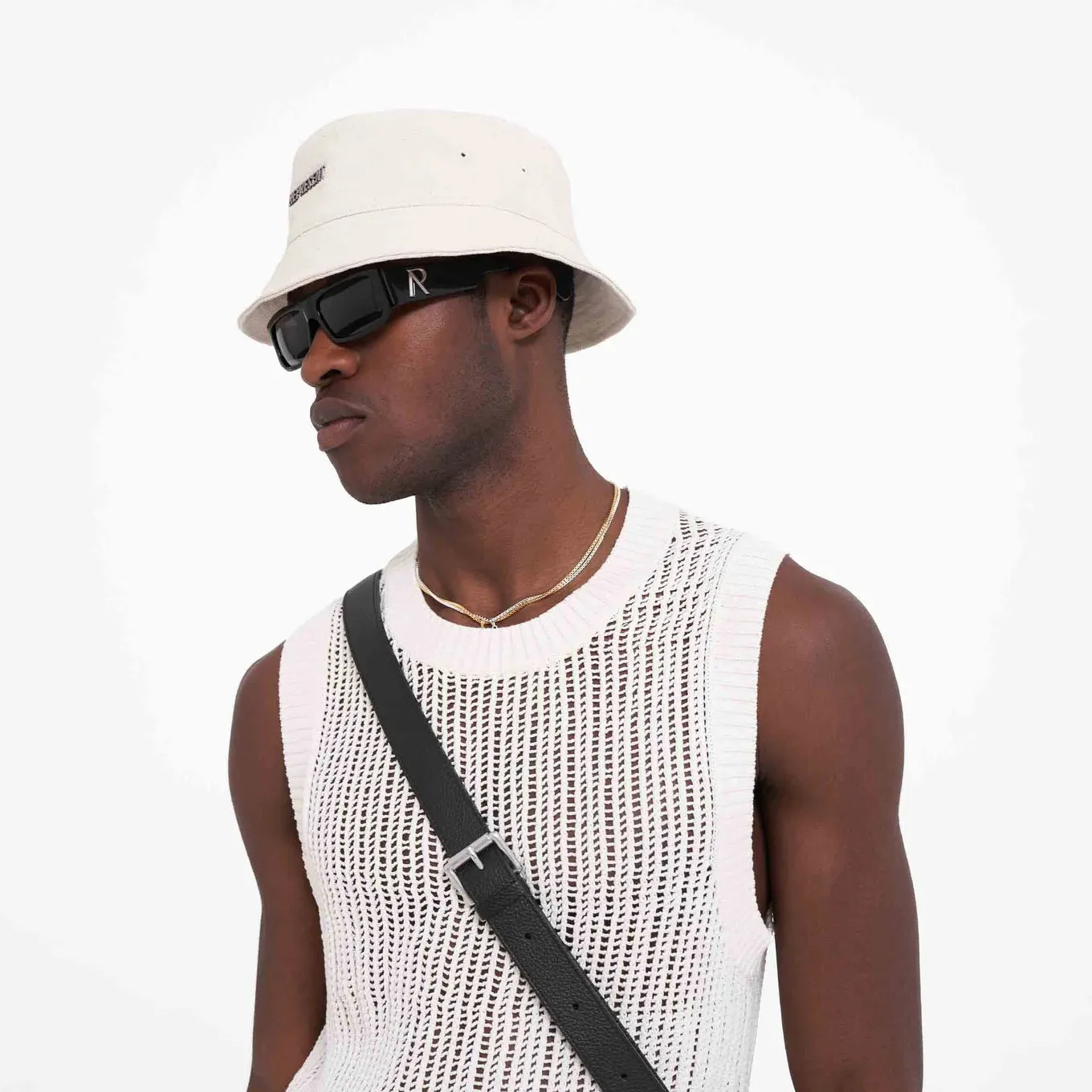 Represent Canvas Bucket Hat Cream