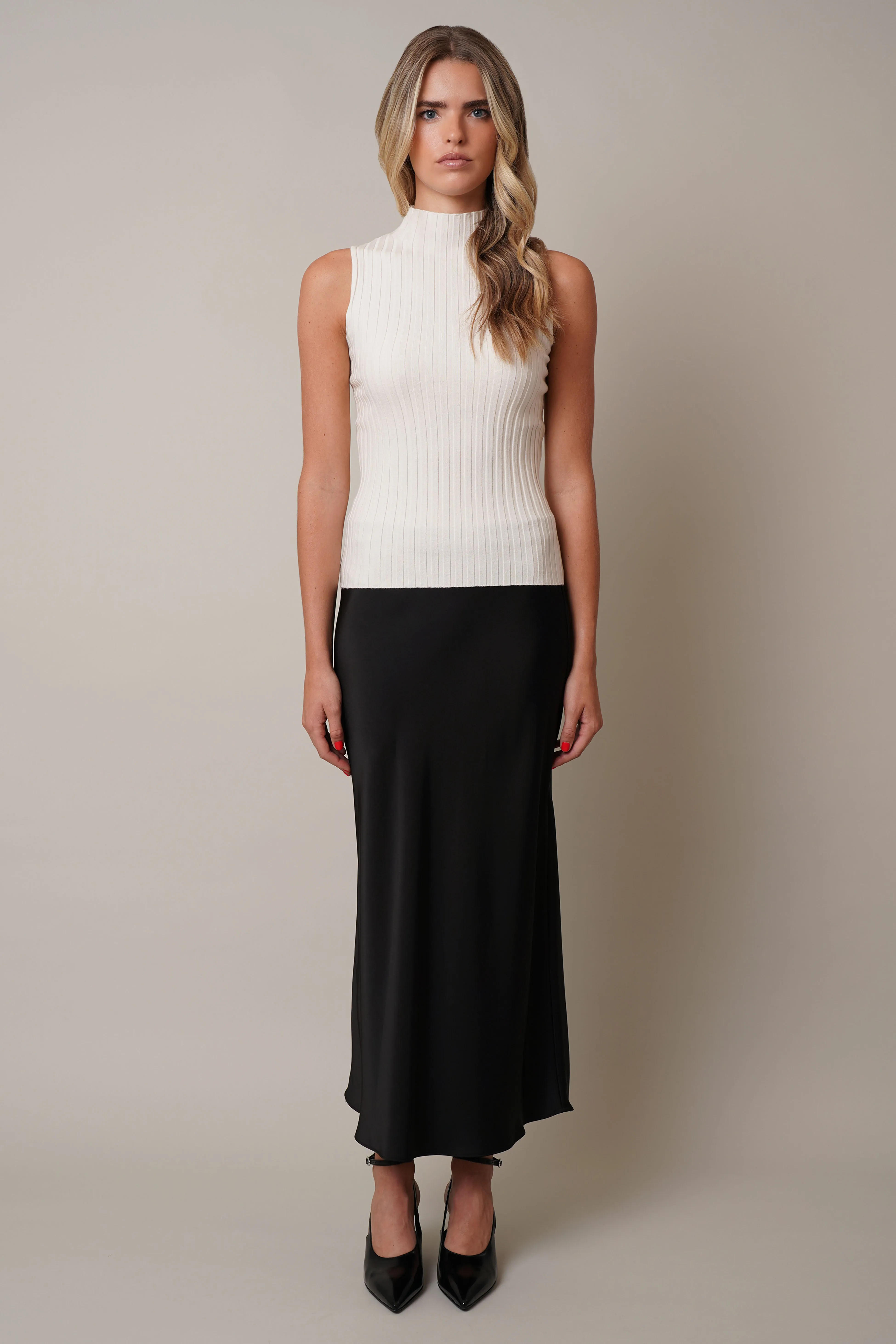 Ribbed Sleeveless Top