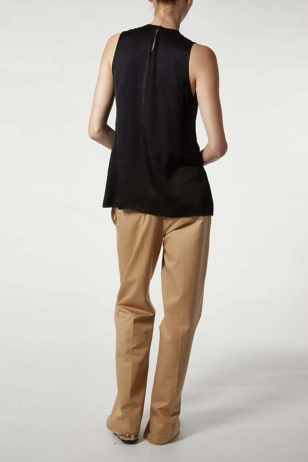 Sadie Sleeveless Blouse, Black