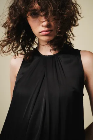 Sadie Sleeveless Blouse, Black