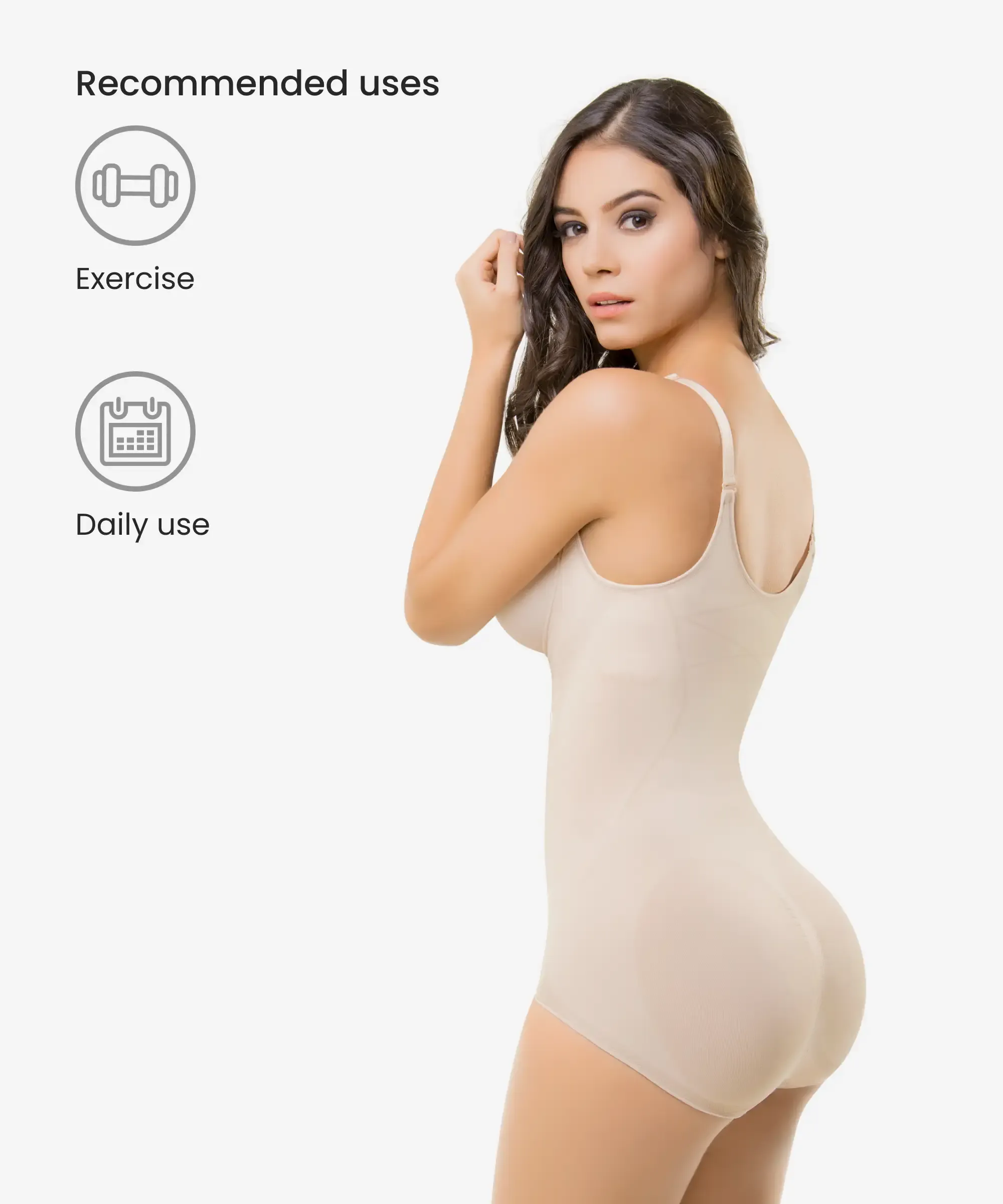 Seamless thermal abdomen focused body shaper - Styles 1577 / 1578