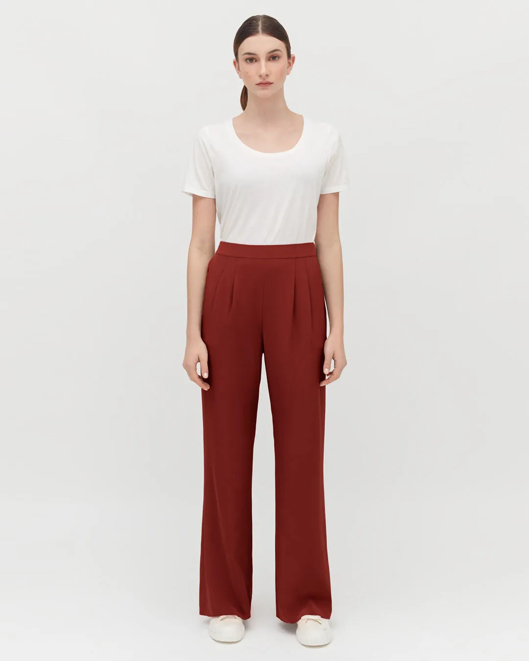 Silk Wide-Leg Pant