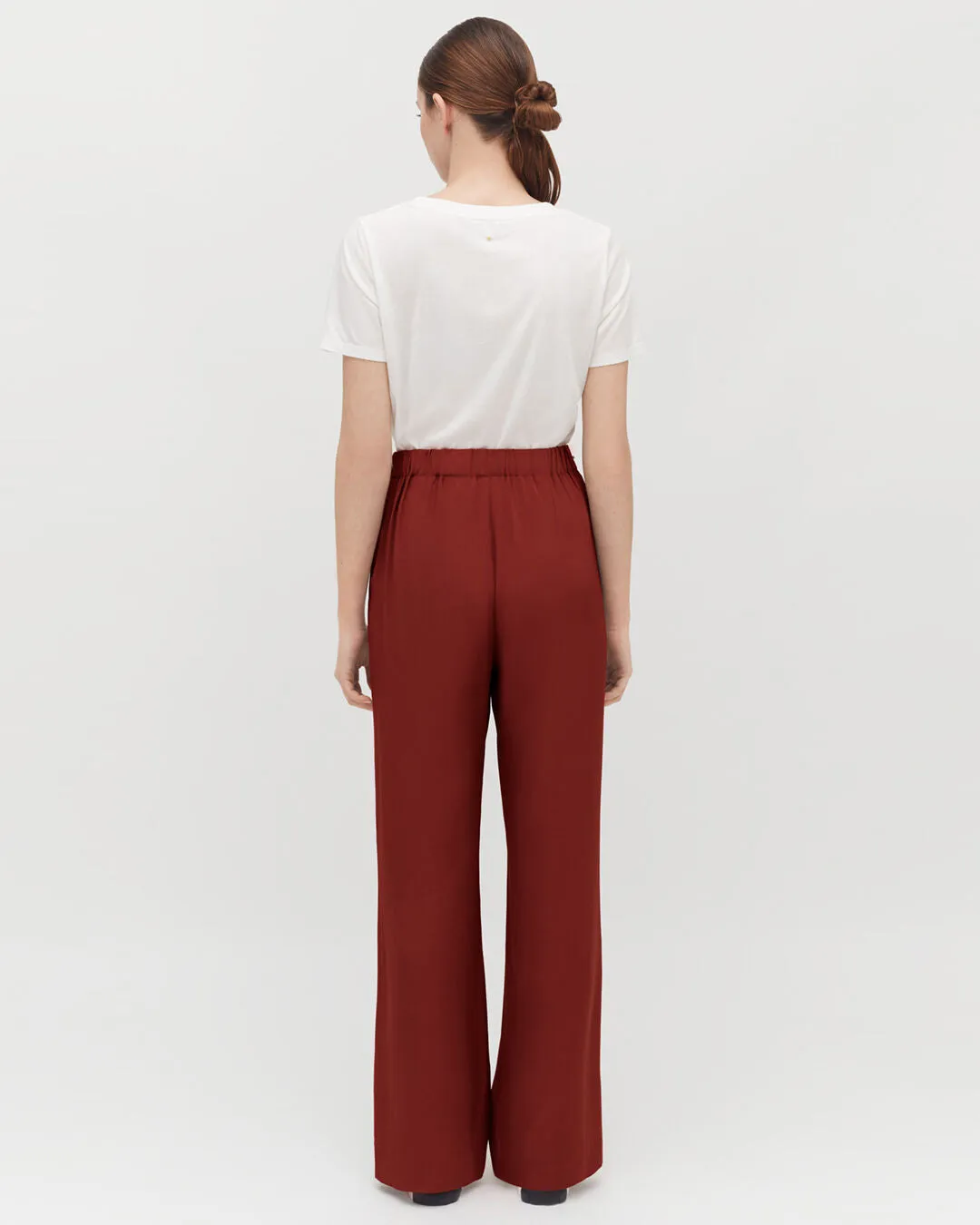 Silk Wide-Leg Pant
