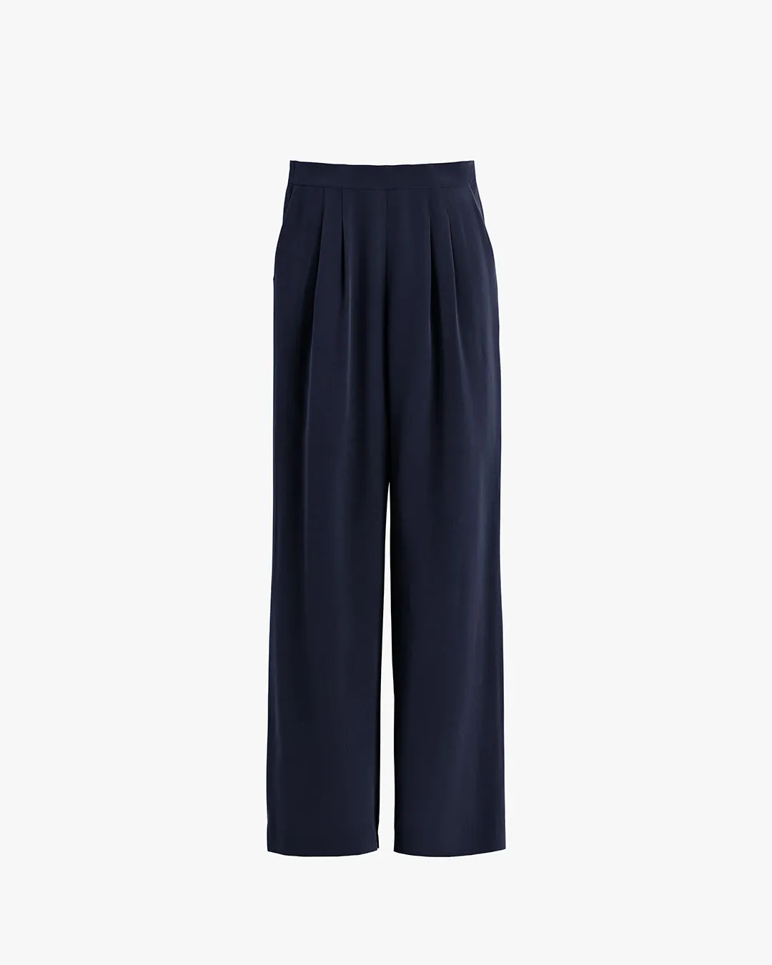 Silk Wide-Leg Pant
