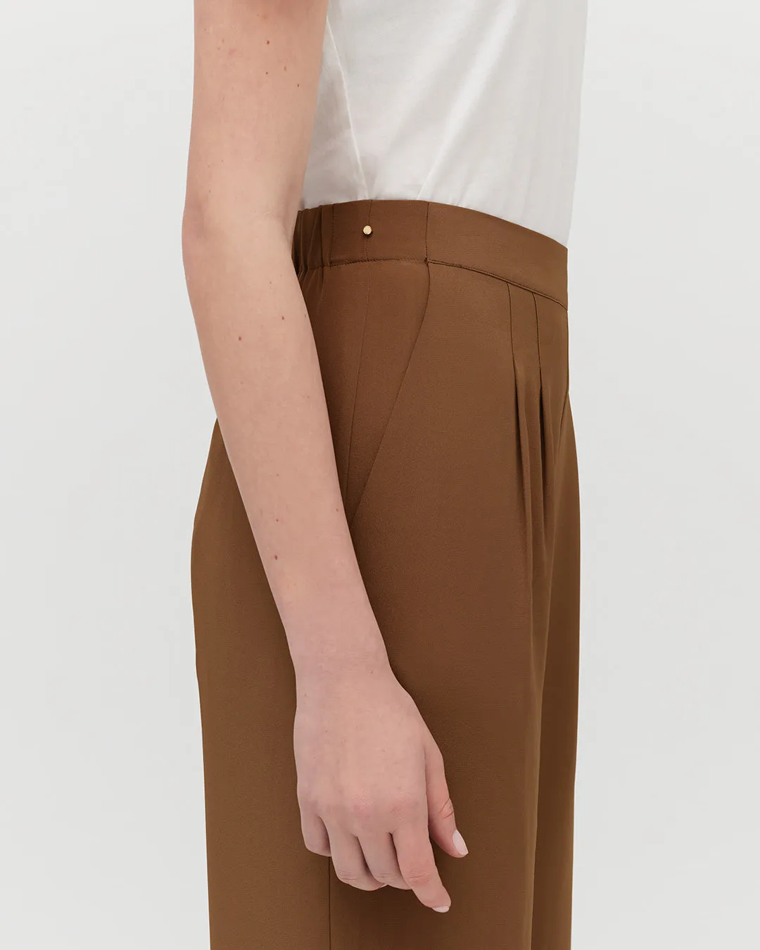 Silk Wide-Leg Pant
