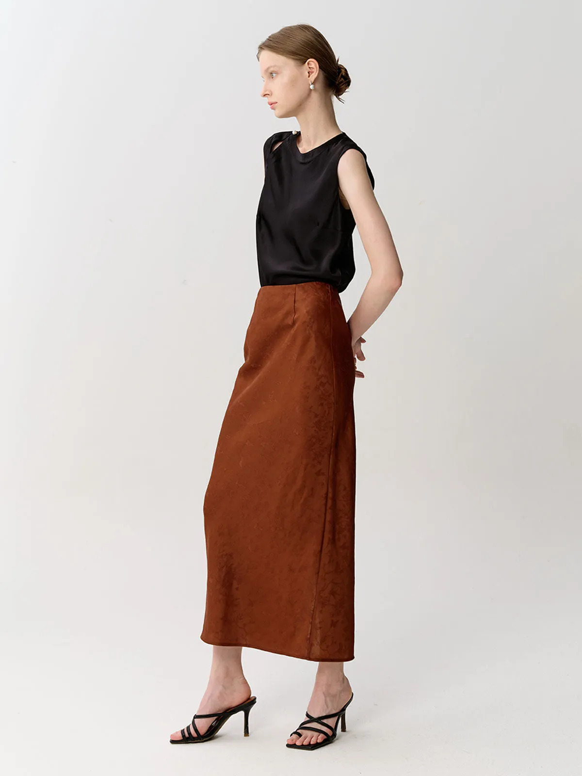 SILKINC Bias Cut Long Skirt