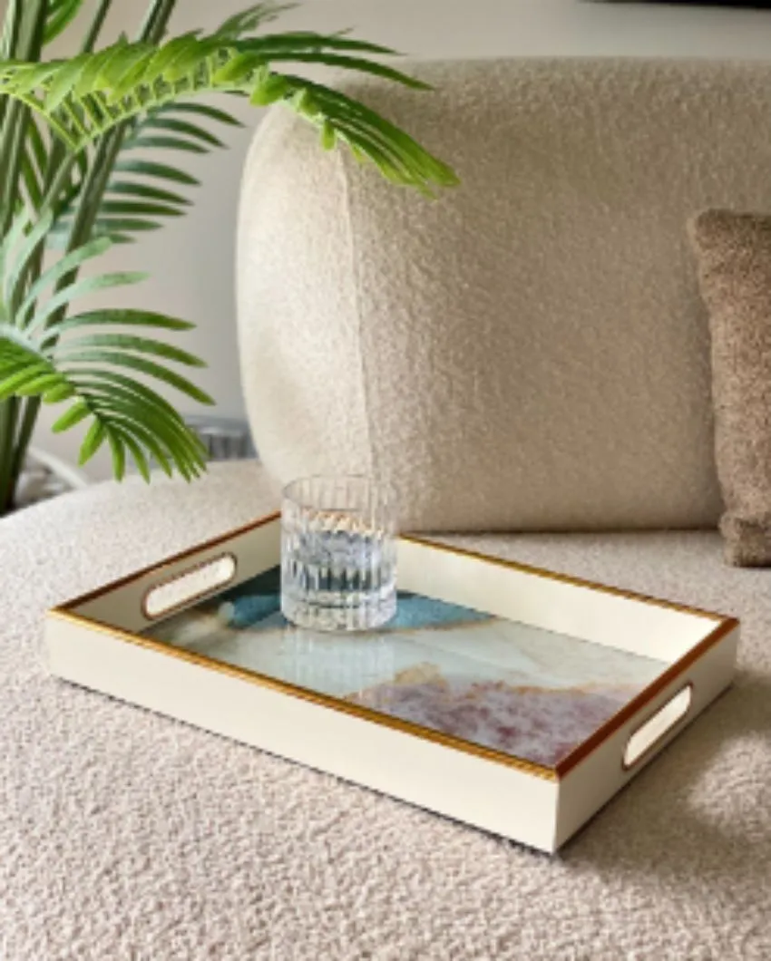 Sleek Tresor Metal Decorative Tray