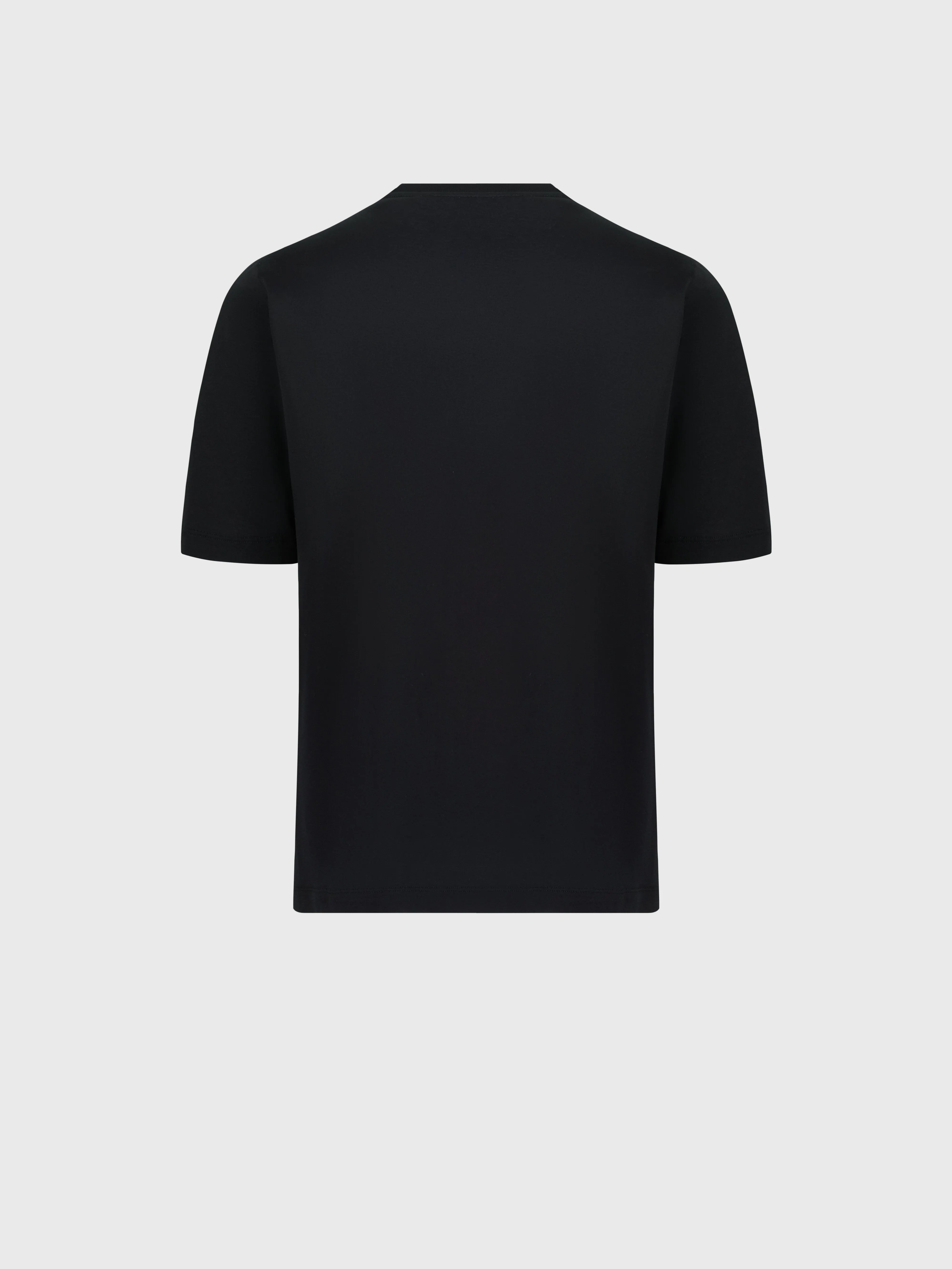 T-Shirt with Head of Lion Black
