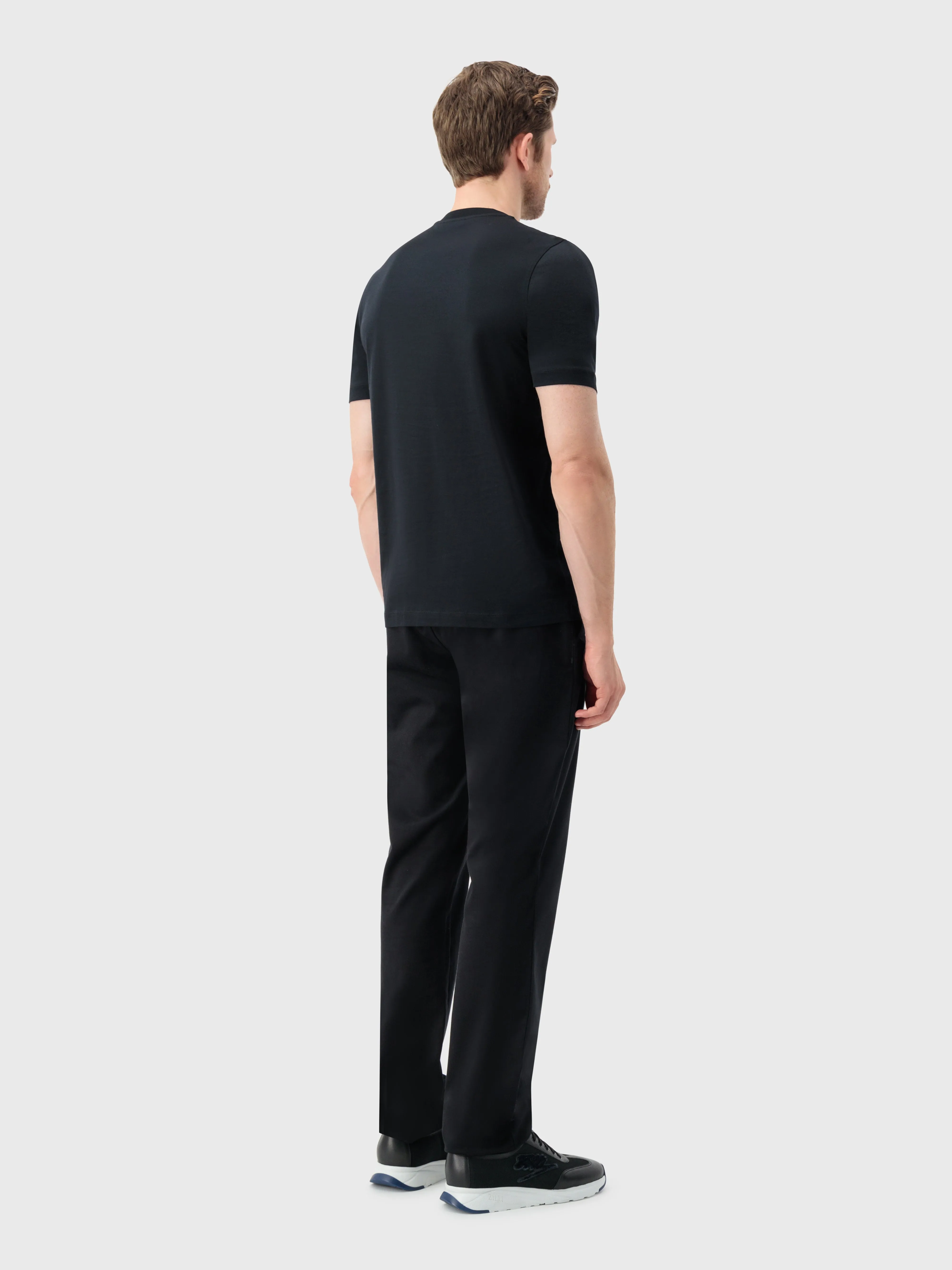 T-Shirt with Head of Lion Black