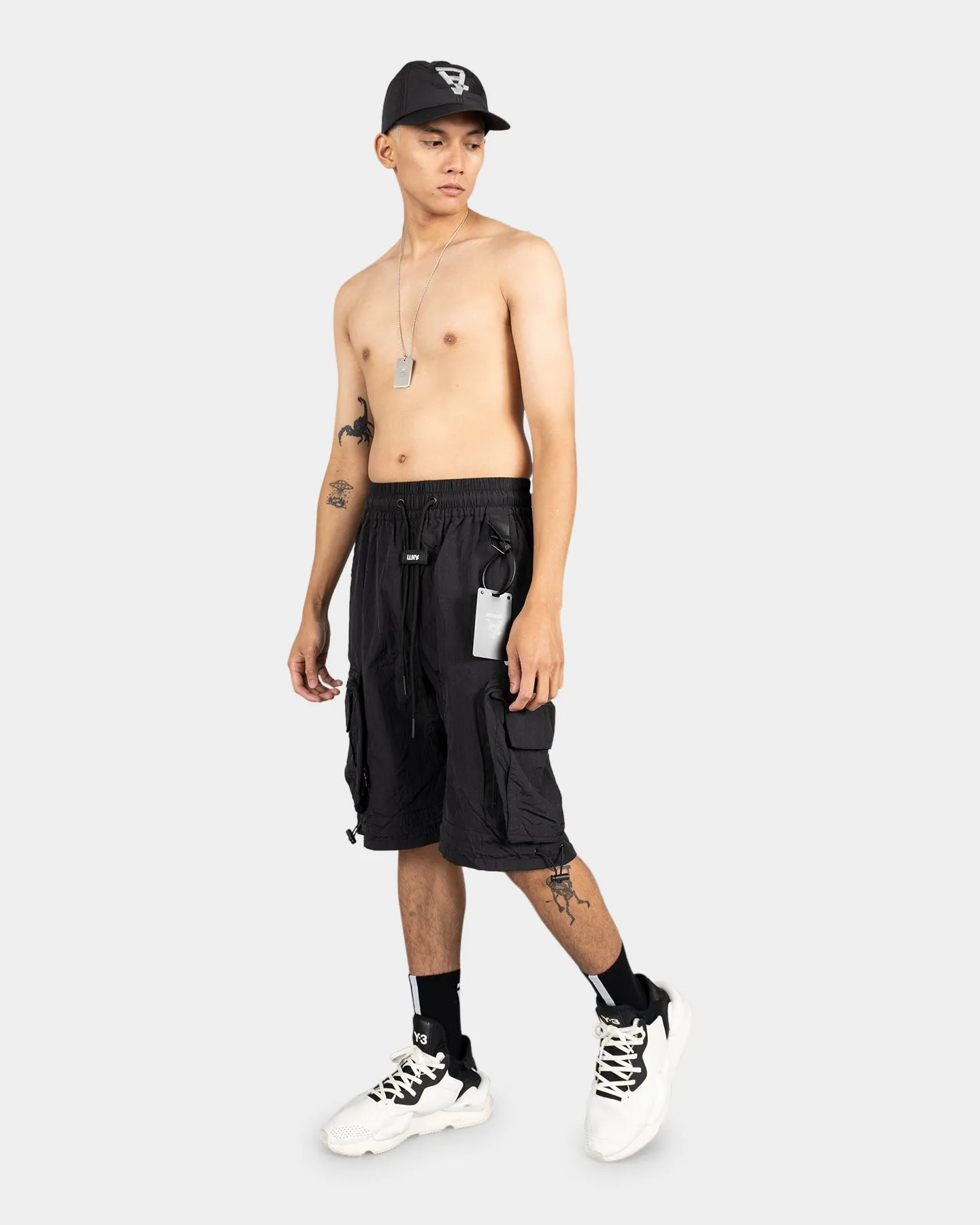 The Anti Order Future Cargo Shorts Black