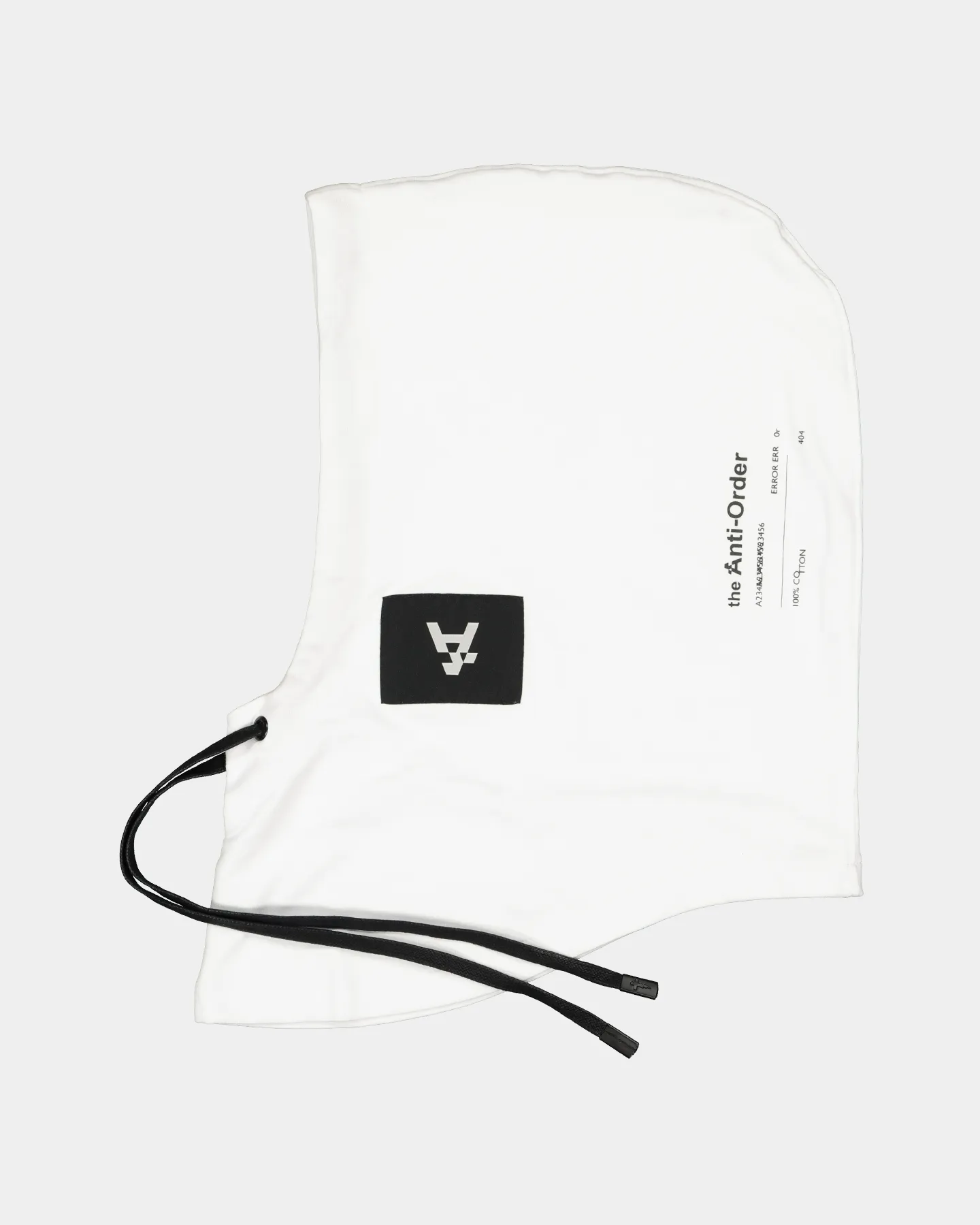 The Anti Order Hood Piece White