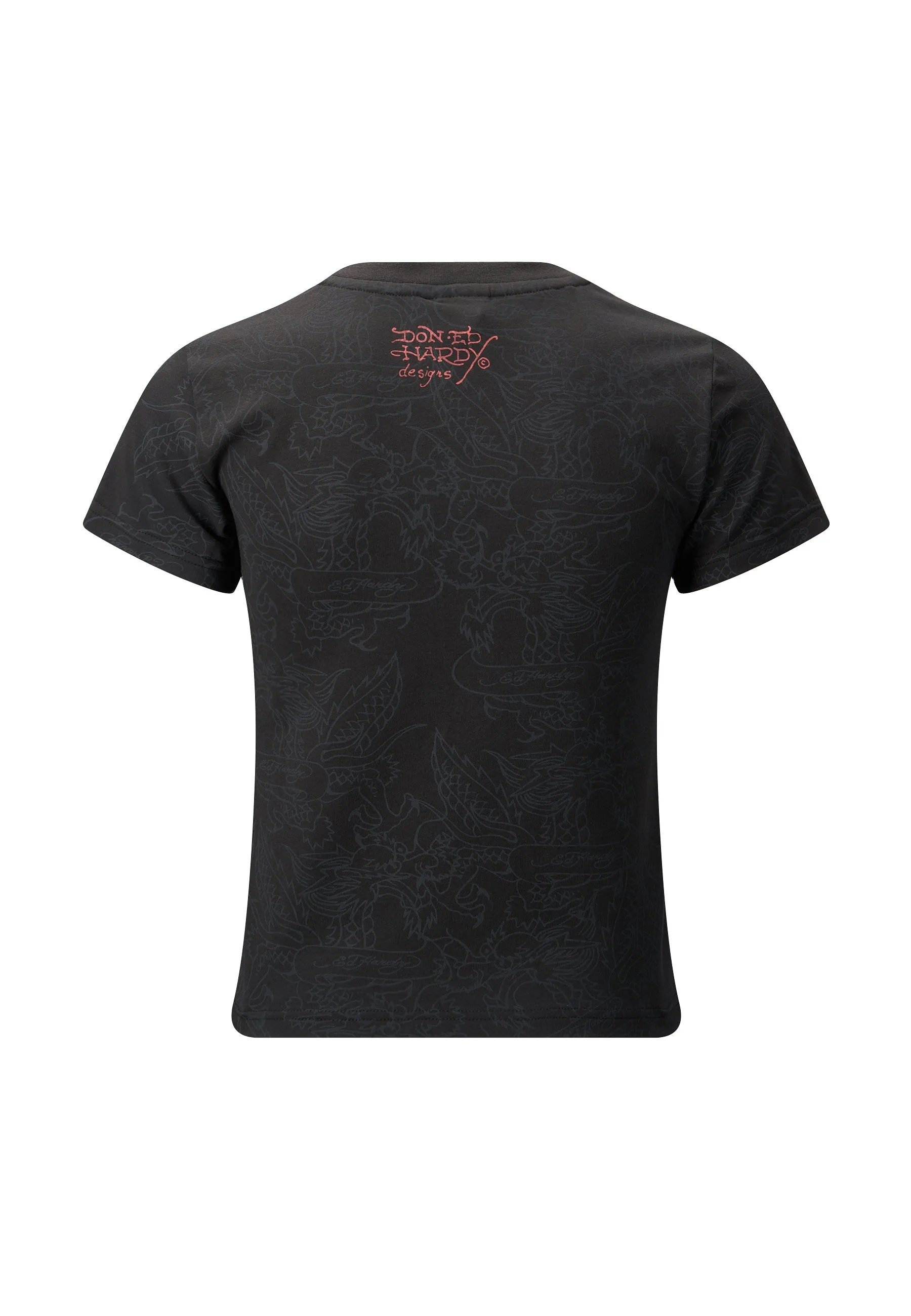 Womens Mystery-Butterfly Baby T-Shirt - Black